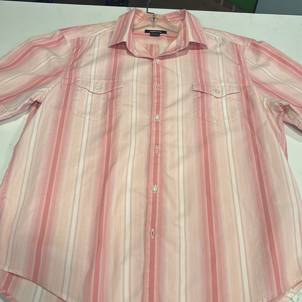 Liz Claiborne Pink Striped and Sky Blue Shirts